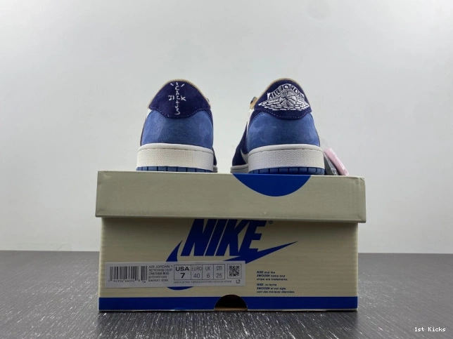 1st Kicks Shoes JORDAN X TRAVIS Comfortable SCOTT AIR CUSTOM 742 1 DM7866- 1108